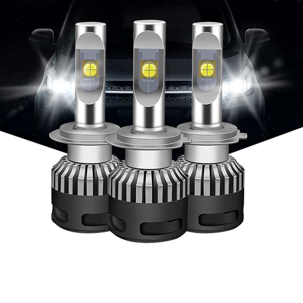 x9汽车led大灯 xhp70车灯 高亮聚光h4远近一体h7透镜e70改装灯泡