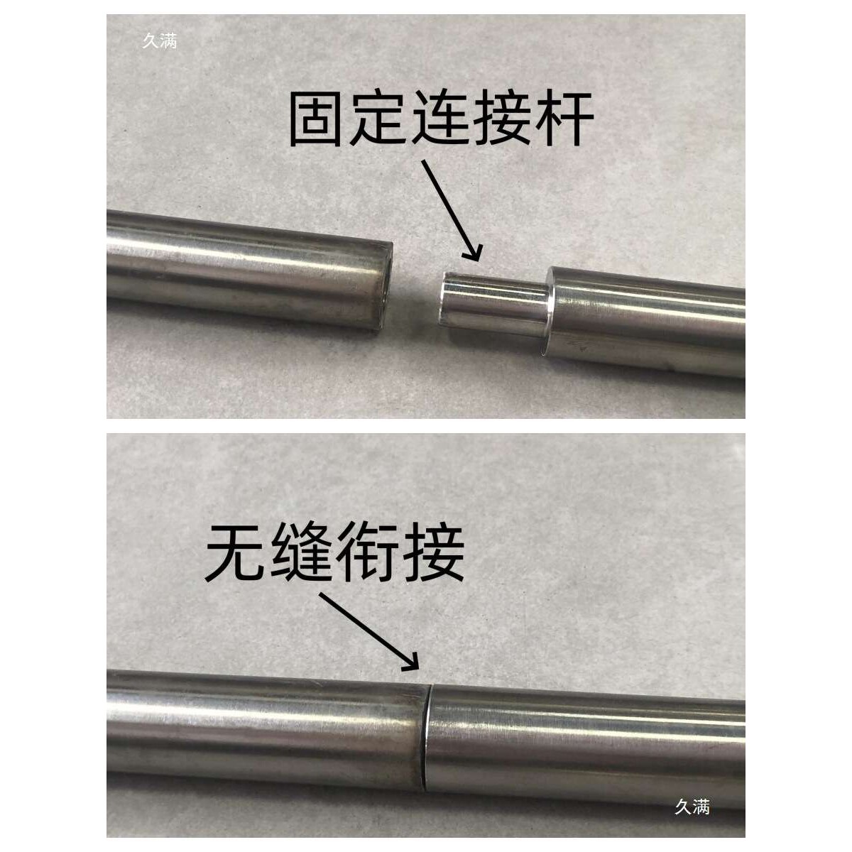 不锈钢轨道实心圆轨铝艺门庭院门电动平移门201/304地轨带连接件