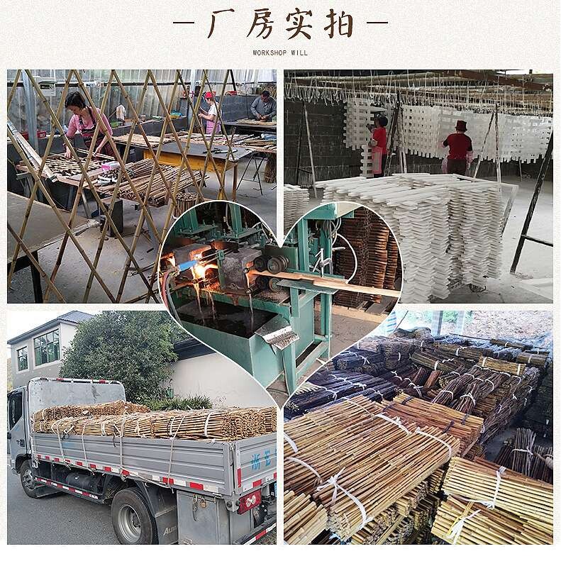 户外竹篱笆围栏庭院竹拉网竹片多规格可别墅装饰栅栏 竹艺护栏