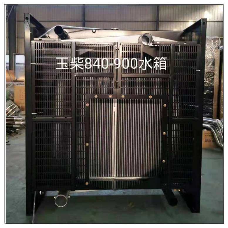 玉柴发电机组配套的发动机散热器中冷器 护网连接管路水箱风扇叶图片