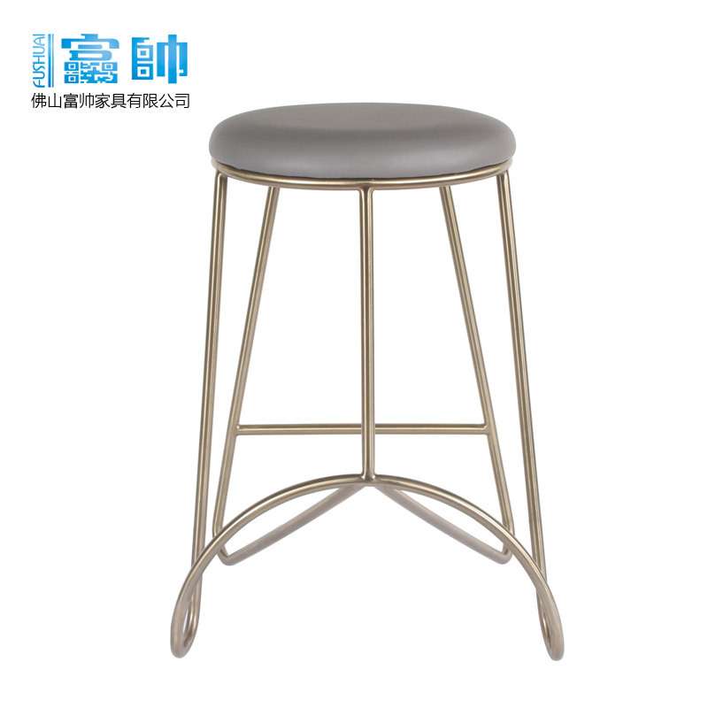 简约酒吧椅休闲咖啡椅不锈钢酒吧凳吧台凳