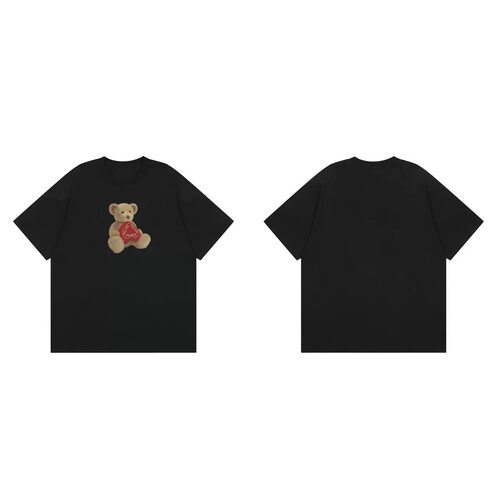 PALACE 25SS泰迪熊爱心印花休闲男女短袖