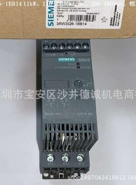 3RW3047-1BB04 软启动器 控制电压 24Vac/dc、200-480Vac、55kW