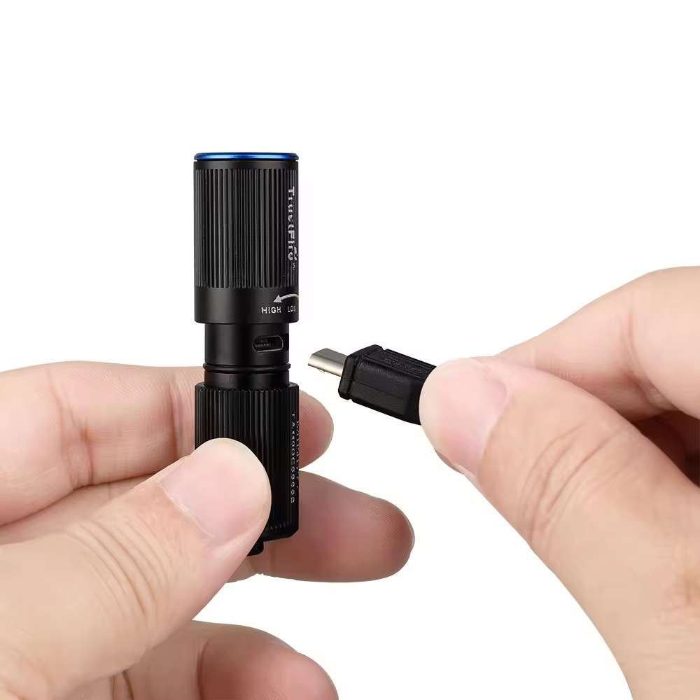 EDC防水迷你LED手电筒充电MINI2S便携小直筒LED泛光手电强光小巧