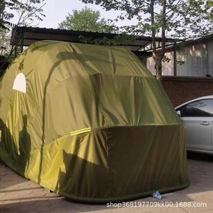 简易可折叠的移动车棚 防晒防风防尘防雨户外移动车库 简易停车棚