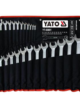 YATO易尔拓23件铬钒钢两用扳手组套梅开扳手套装YT-03651 6-32mm
