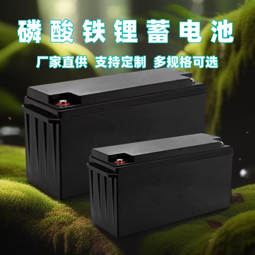 太阳能风光互补防汛水文监测离网供电磷酸铁锂储能蓄电池100/200A