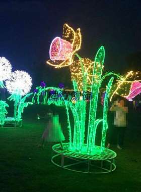 LED造型花灯光节秀装饰景观灯城市街道图案路灯杆造型灯