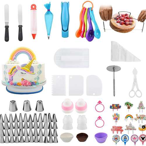 蛋糕装饰工具164件套baking tools蛋糕烘焙裱花嘴转台套装 裱花袋
