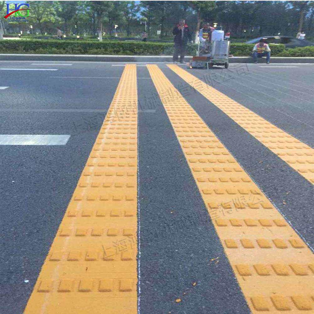 手推自走式路面划线机 市政道路标志喷涂机 小型路面凸起标线机