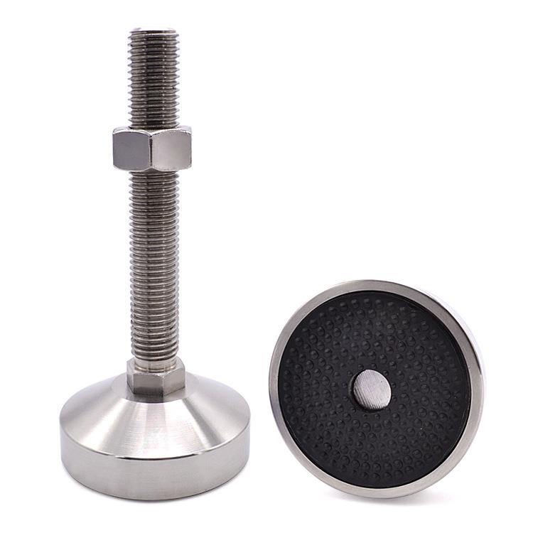 FT-80S工业304不锈钢重型脚杯调整固定支撑脚水平调节脚座m16m20