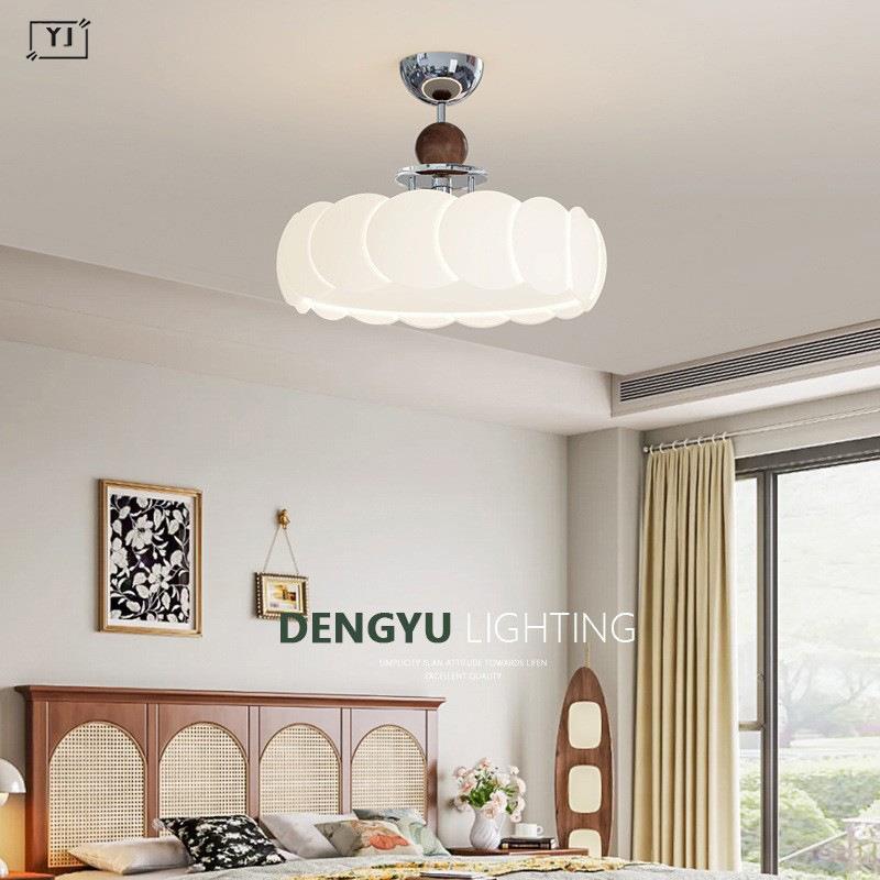 法式奶油中古风卧室灯餐厅吊灯吸顶灯复古创意设计师书房主卧灯具