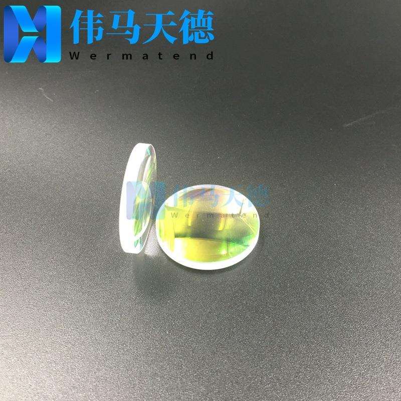 手持焊接头聚焦透镜 石英聚焦镜D20*T5 F50 平凸透镜 1064nm