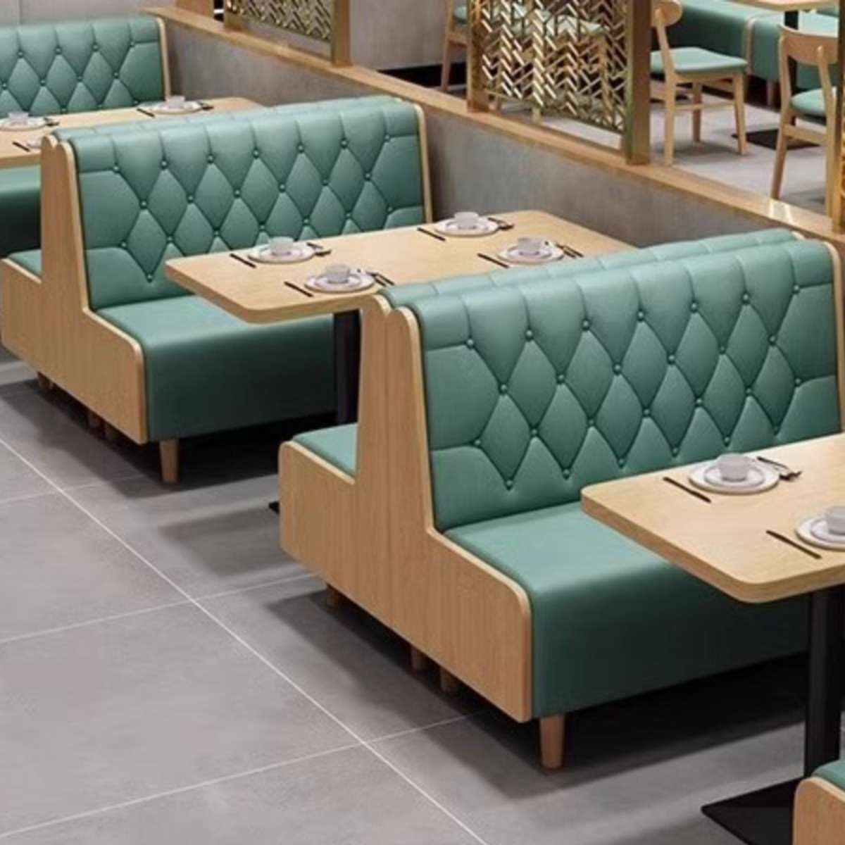 咖啡中西餐厅卡座桌椅组合汉堡甜品奶茶火锅饭店靠墙沙发商用