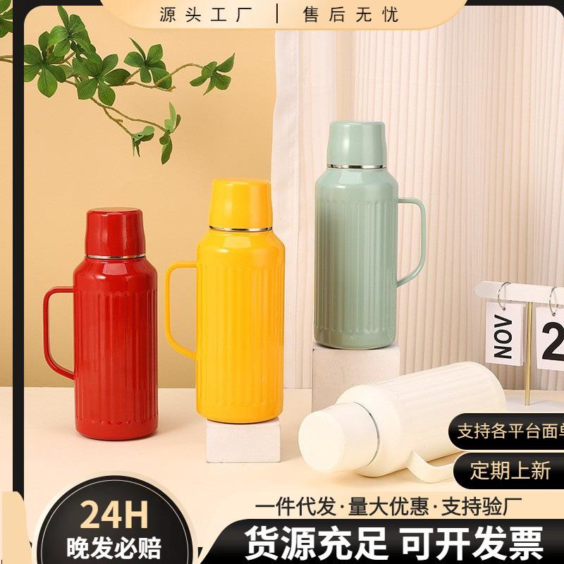 316不锈钢温显水壶机械内盖显温传家壶焖茶壶保温壶茶壶家用水壶