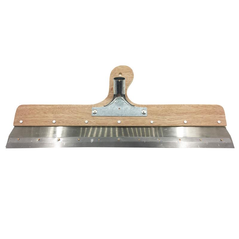 自流平水泥施工工具刮胶板 木柄 不锈钢刮板 耙子 施工抹平手工具