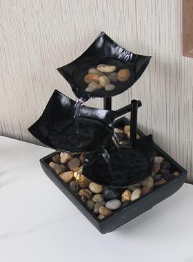 home decor流水摆件桌面喷泉工艺品电视柜流水喷泉风水摆E18