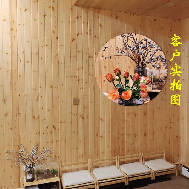 墙面板护墙板墙裙阳台板材松木免漆小木屋桑拿板吊顶防腐扣板实木