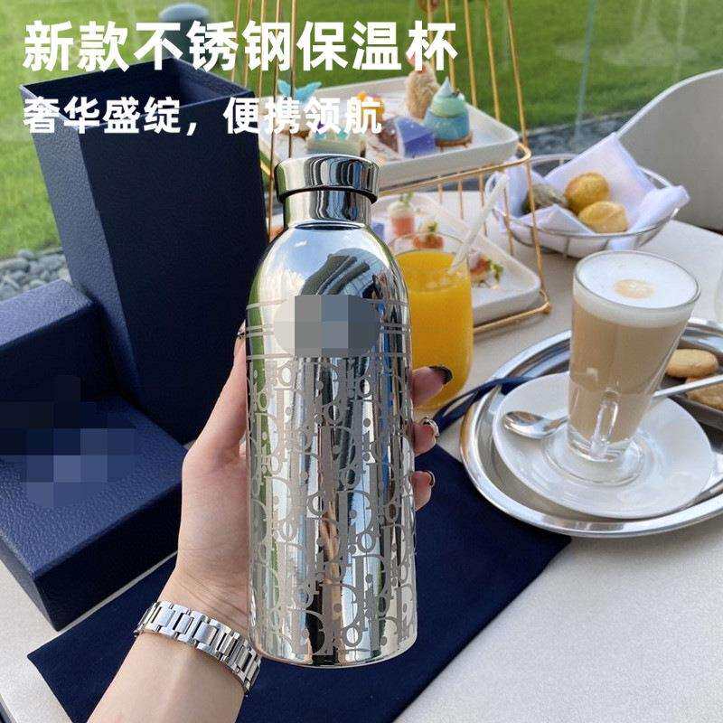 潮品保温杯D家304钢大肚杯保温保冷可斜挎带背带套子通勤送礼现货