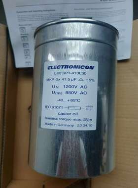 ELECTRONICON E62.R23-413L30 3*41.5UF 850V 三相交流滤波电容