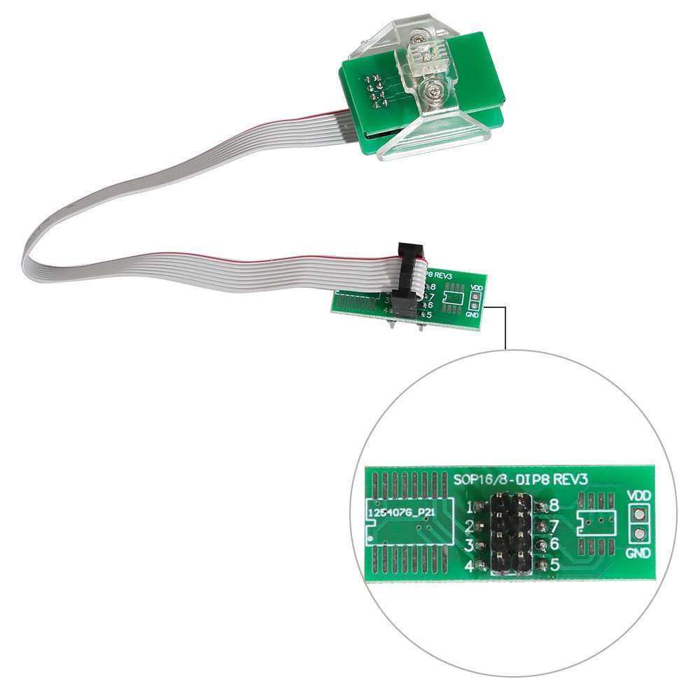 8 Pin Adapter 八角夹子 Eeprom Clip for iProg/Orange/XPROG等