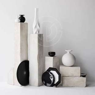 黄洞石雕塑台荒料原石摆台地台电视柜旁落地柱子石墩摆件底座基座