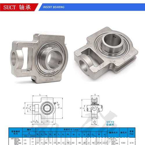 SUCT ST 208 209 210 211 212 213 214 215不锈钢带座轴承304材质