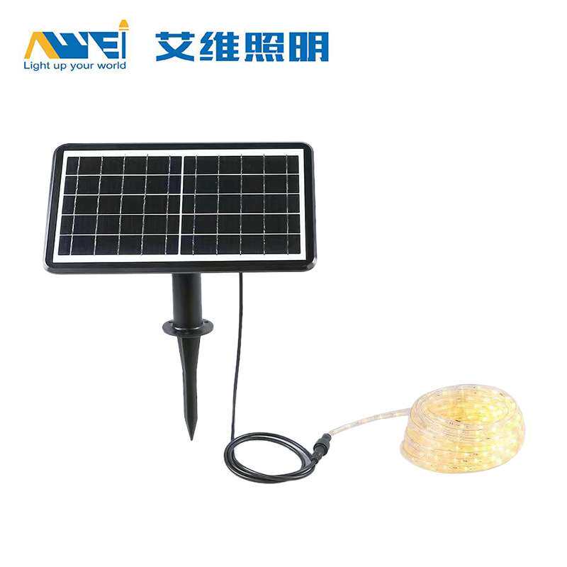 太阳能灯带庭院户外烧烤太阳能板露营LED防水氛围灯厂家直供