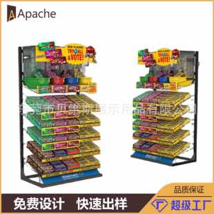 金属网片层板置物架袋装食品展览展示架多层层板网格架源头厂货