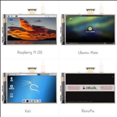 4寸树莓派HDMI显示器触摸屏 IPS 800X480 for Raspberry Pi3B+/4B