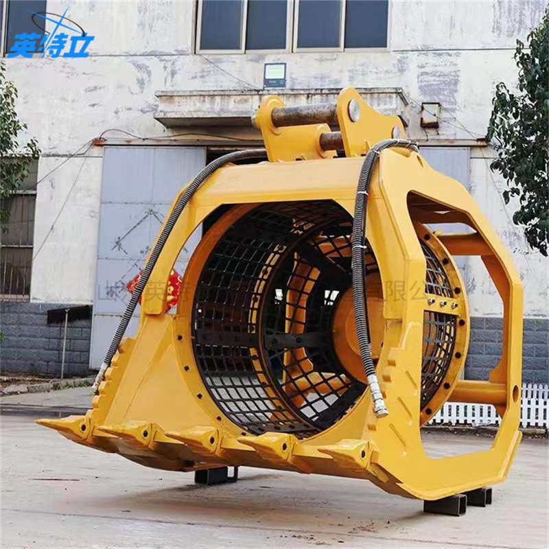 Excavator equipment screening cage挖机属具河道清理筛分斗