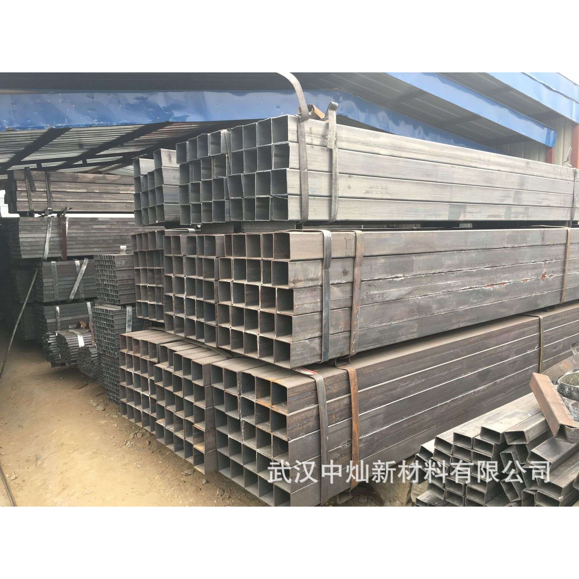 武汉地区 黑方管大口径 黑皮方管 40*40  可加工切割 欢迎来电