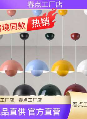 Modern Pendant Light semicircular Nordic color Restaurant ha