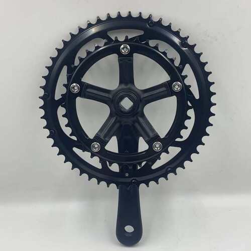 顺安公路车牙盘双盘牙盘铝合金盘片170mm 53-39T曲柄自行车链轮车