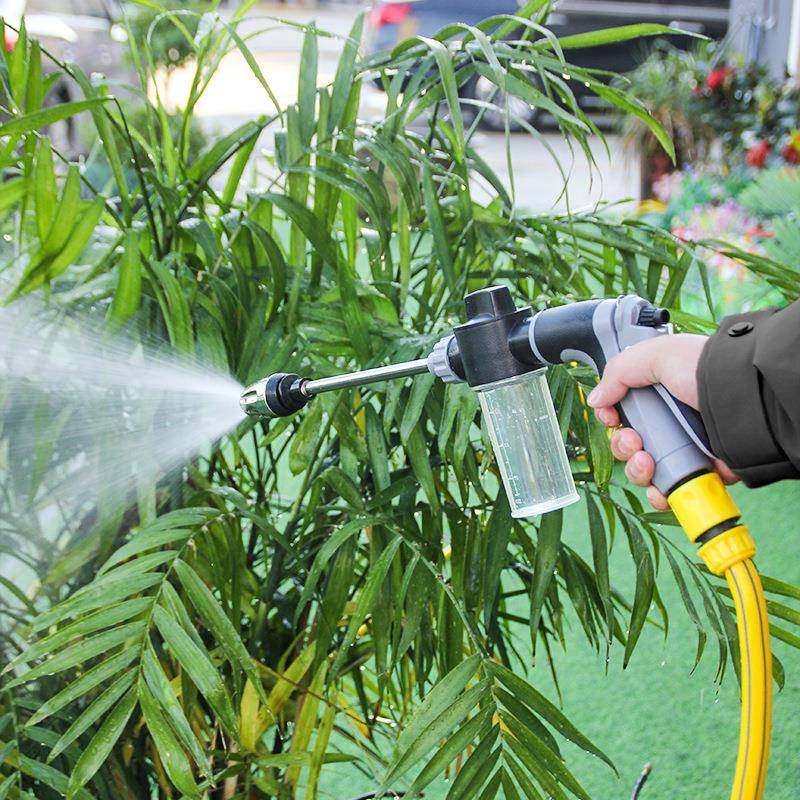 跨境平台厂家直销长杆枪家用洗车工具金属加长杆包胶手柄洗车水枪