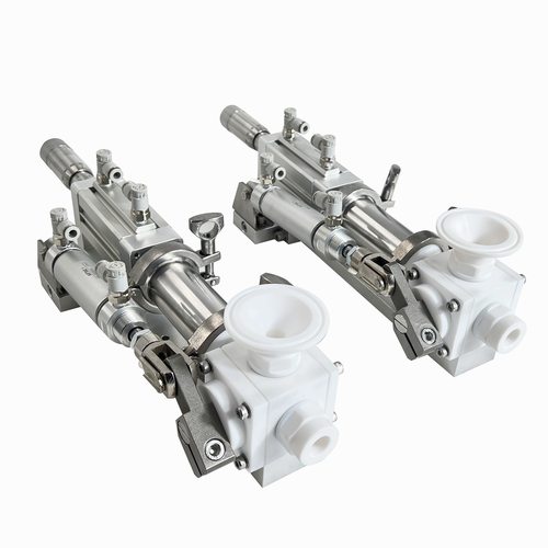 电磁阀锂电池液柱塞泵陶瓷灌装泵 膏体霜体精密灌装泵 气动注液泵