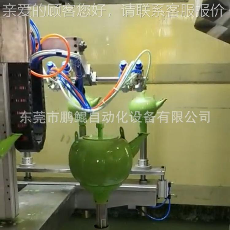 东莞厂家直供茶壶6枪轴小型PK202409喷漆设备 茶喷具全自动喷漆机