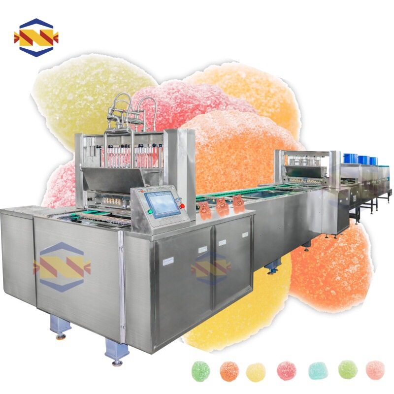 SE-7284E-450软糖全自动生产线带裹糖粉机 糖果浇注成型设备