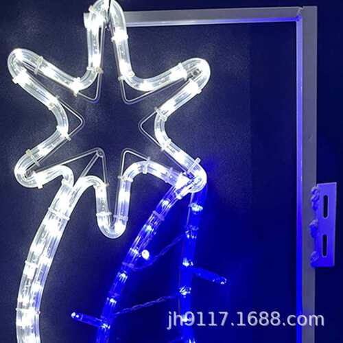 2D装饰led灯图案造型灯平面180*70cm金属铁艺220V流星造型户外