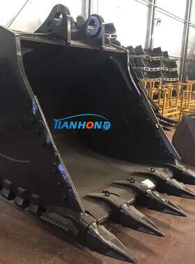 挖机配件 斗山DX700挖掘机  4.5方斗容 高强耐磨岩石挖斗 铲斗