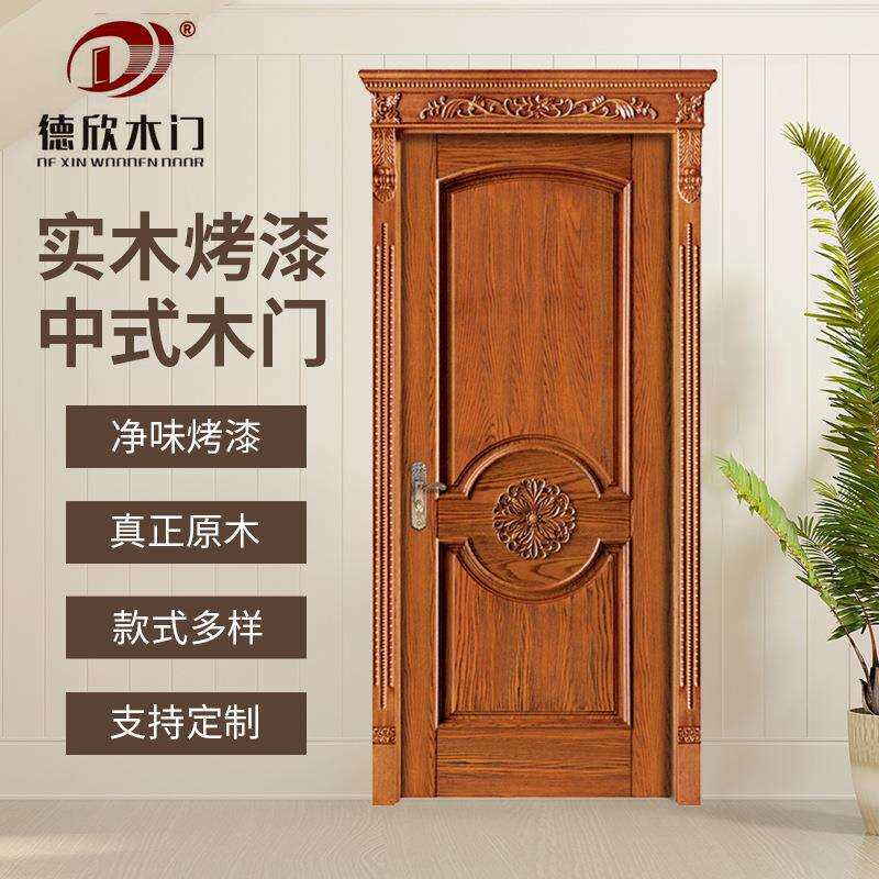 厂家法式轻奢复合门实木门立体雕花流畅线条全屋配套用可设计