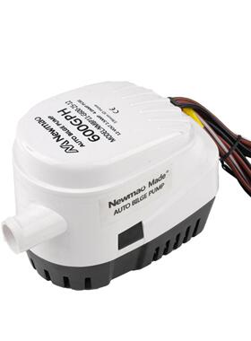 Newmao 600GPH 12V小型潜水泵 全自动舱底泵 游艇泵 舱底排水泵