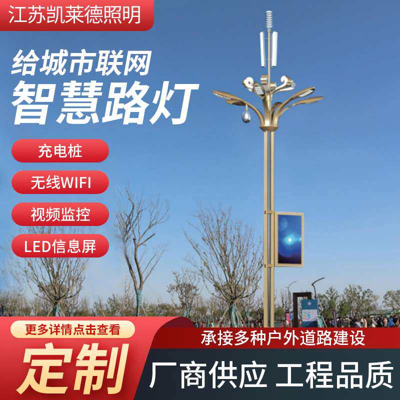 城市道路照明灯LED智慧路灯监控照明一体化路灯市政广场户外灯