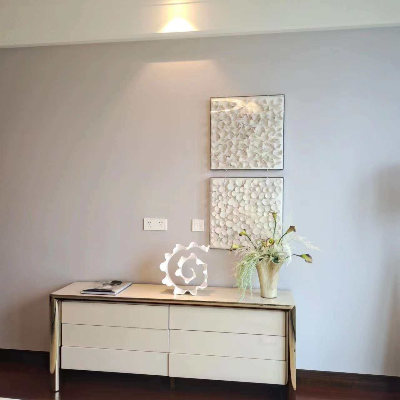 画心艺术装饰画陶艺画简约风立体装置画设计师别墅客厅装饰画