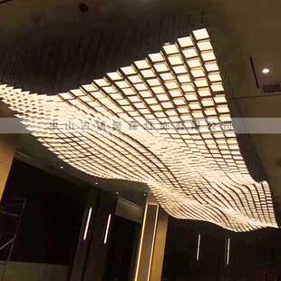 新中式酒店艺术工程灯售楼部沙盘洽谈区吊灯大型宴会厅灯具