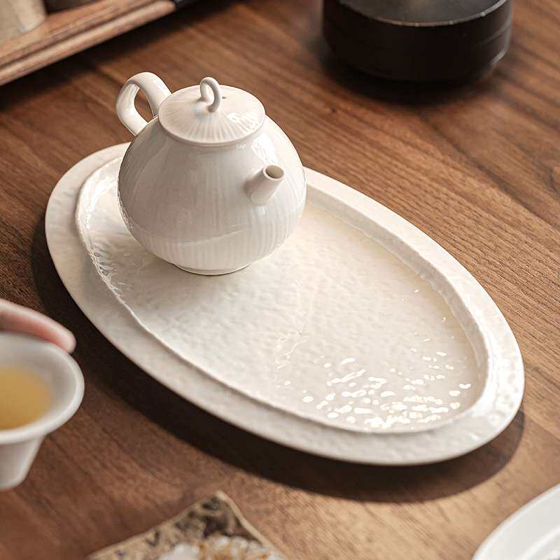 草木灰行云手工干泡盘陶瓷家用茶USB灯