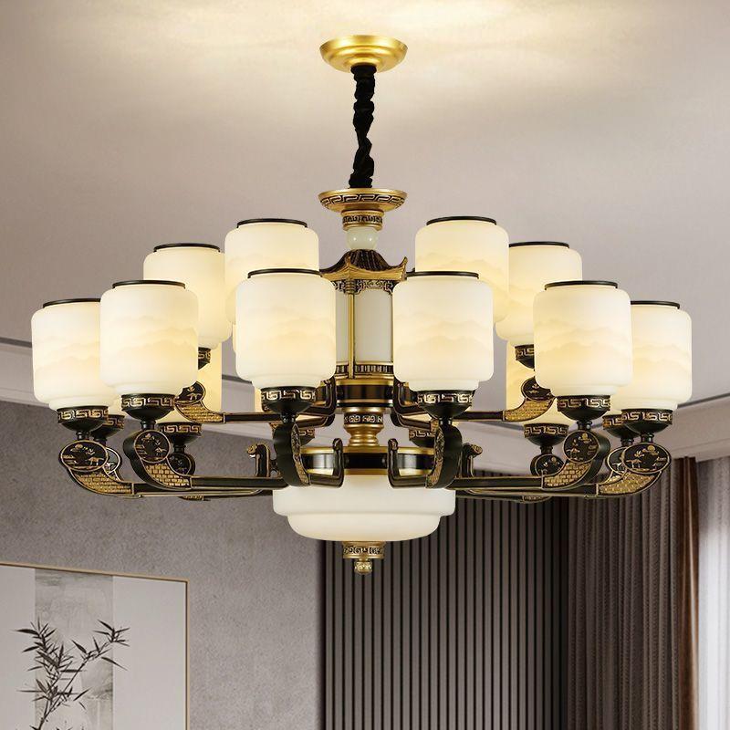 新中式客厅吊灯餐厅卧室灯中式别墅灯具吊灯客厅灯大气现代简约