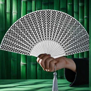 小巧便携精钢不锈钢龙随身古风折扇折叠7寸鳞扇子暗器全金属合金