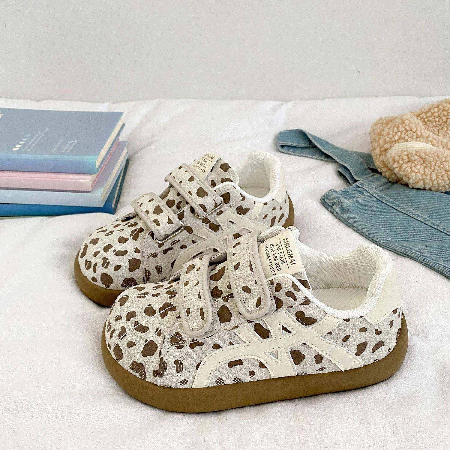 奶牛魔术贴厚底德训鞋女2025秋季新款百搭小众休闲圆头面包鞋板鞋,女鞋,休闲板鞋,淘宝优惠券,粉丝福利购,淘宝优惠卷