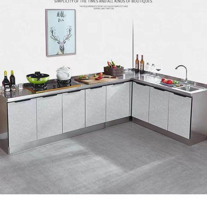 家用经济型不锈钢橱柜全钢一体整体厨房储物柜简易组装收纳厨房,电子元器件市场,其它元器件,淘宝优惠券,粉丝福利购,淘宝优惠卷